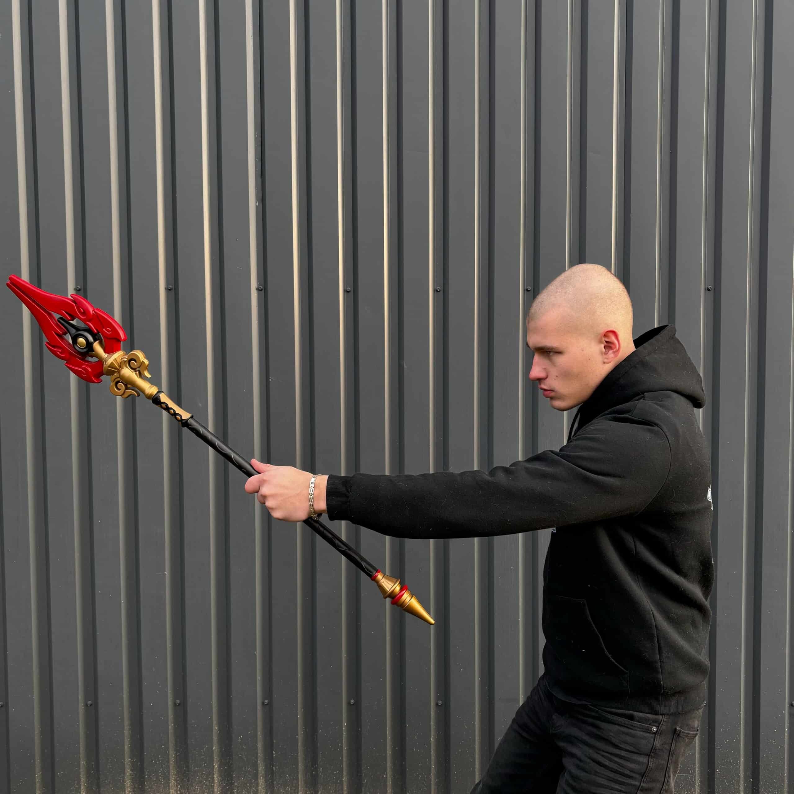 Staff of Homa Genshin Inpact prop replica by blasters4masters