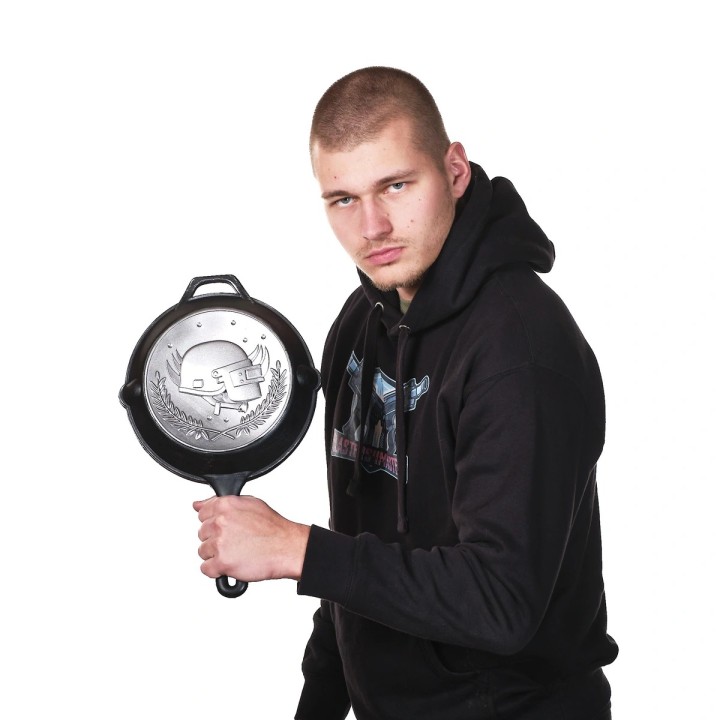 Pan Silver Plate Skin Replica Prop From PUBG By Blasters4Masters