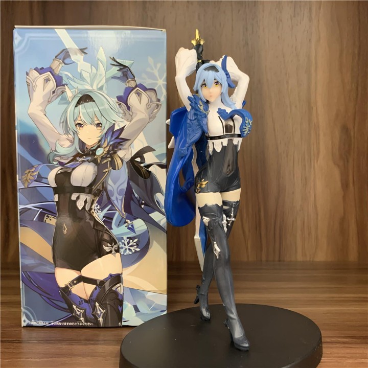 Handcrafted, 3D printed resin Eula figure from Genshin Impact, standing 16cm (6.3 inches) tall. A must-have for any fan's collec