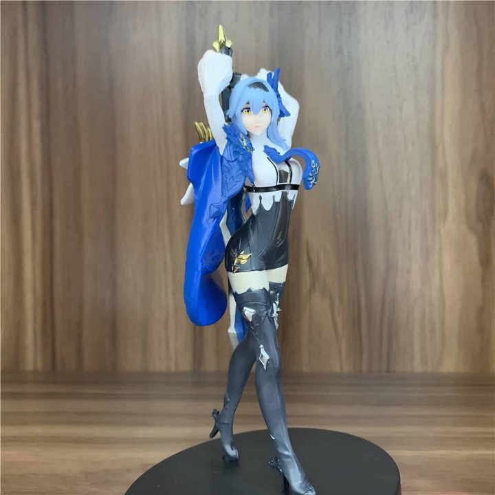Handcrafted, 3D printed resin Eula figure from Genshin Impact, standing 16cm (6.3 inches) tall. A must-have for any fan's collec
