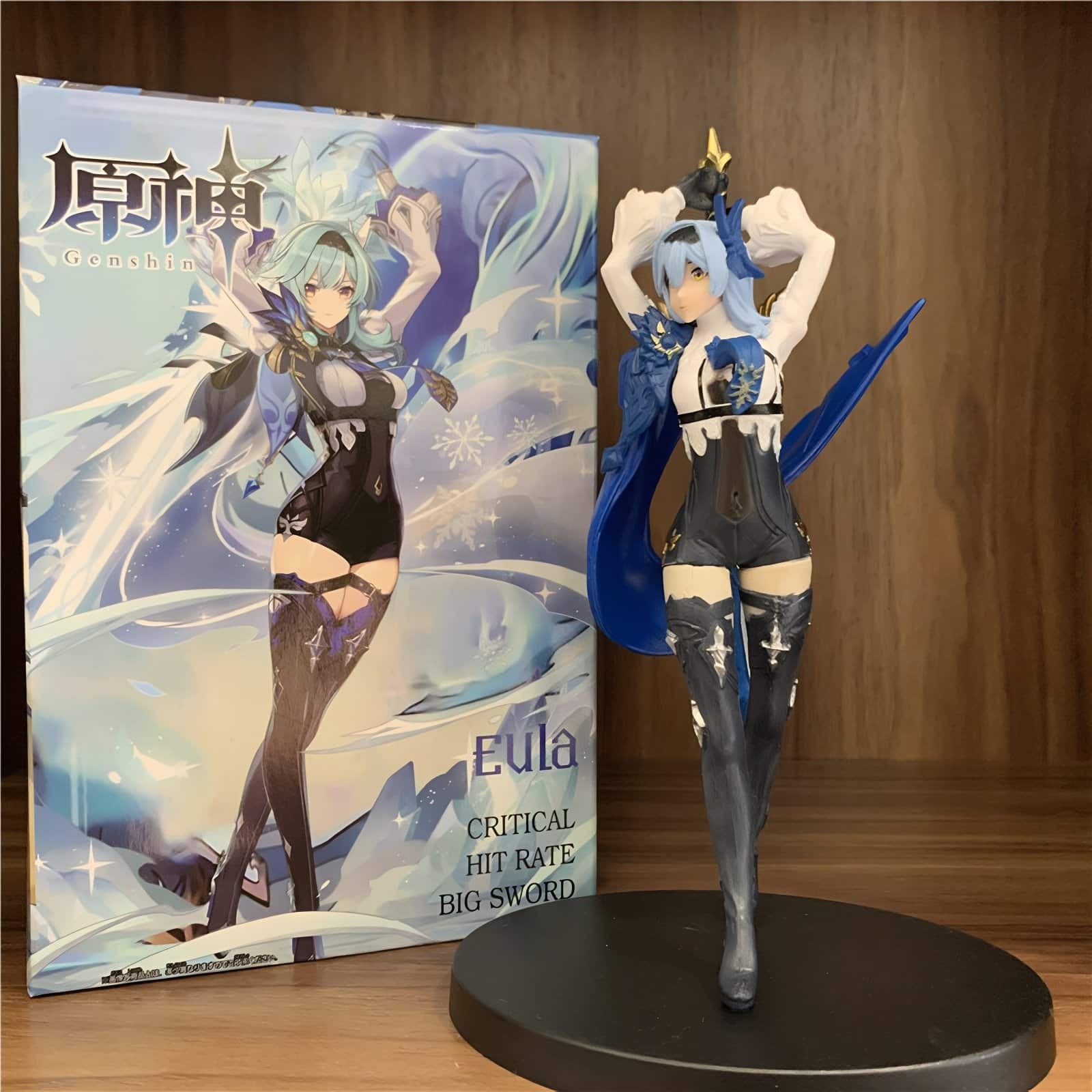 Handcrafted, 3D printed resin Eula figure from Genshin Impact, standing 16cm (6.3 inches) tall. A must-have for any fan's collec