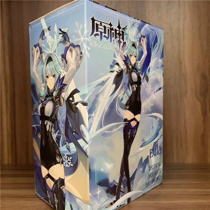 Handcrafted, 3D printed resin Eula figure from Genshin Impact, standing 16cm (6.3 inches) tall. A must-have for any fan's collec