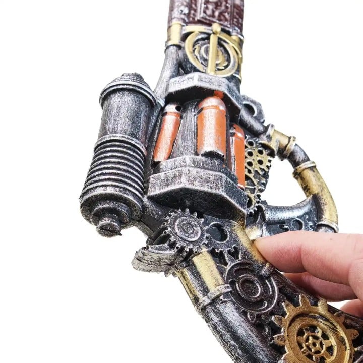 Steampunk Revolver Gun Replica Prop By Blasters4Masters 4