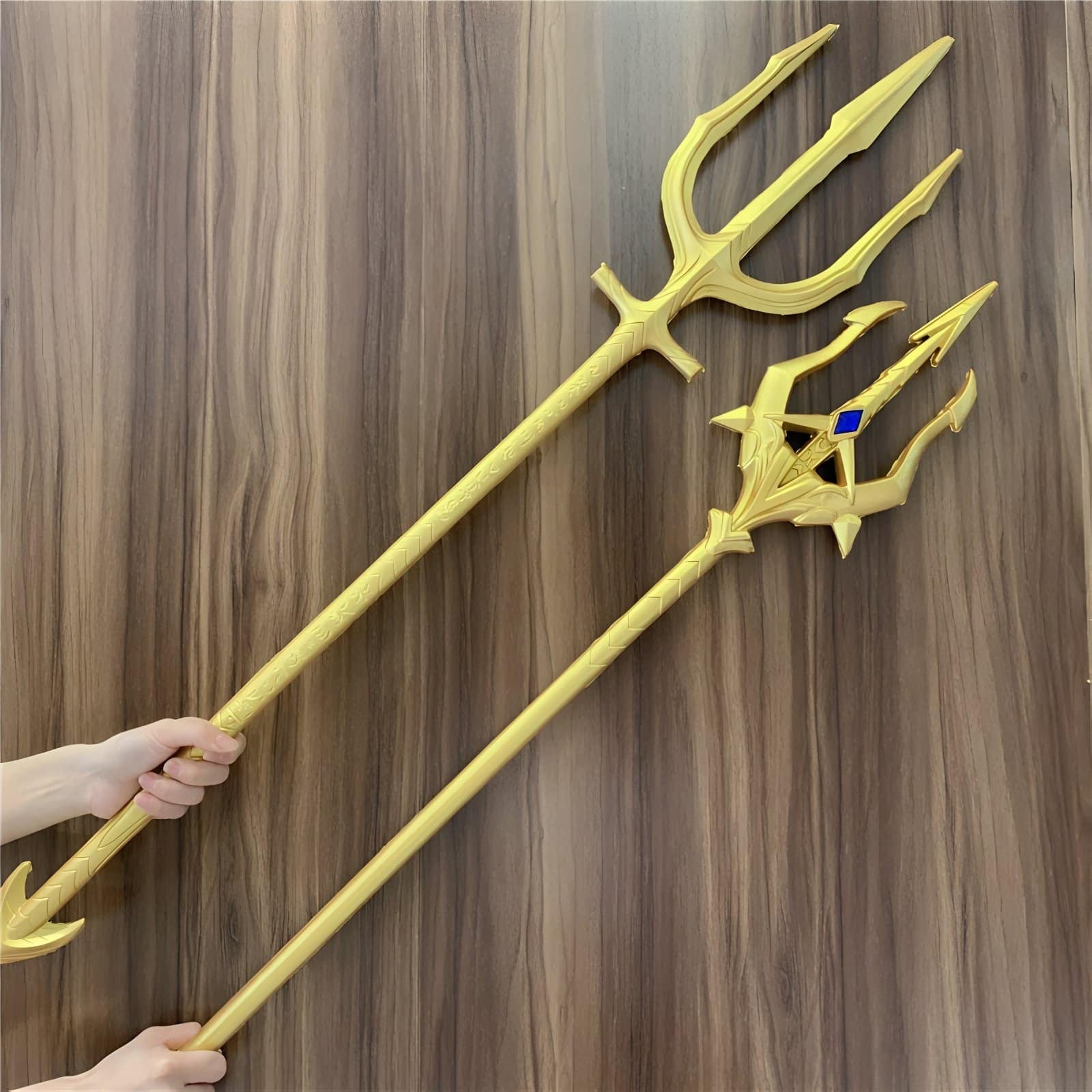 Handcrafted Sea God Trident Prop Inspired by Soul Land Douluo Dalu - Available with or without Gem