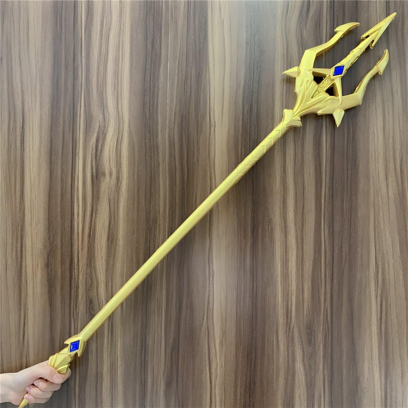 Handcrafted Sea God Trident Prop Inspired by Soul Land Douluo Dalu - Available with or without Gem