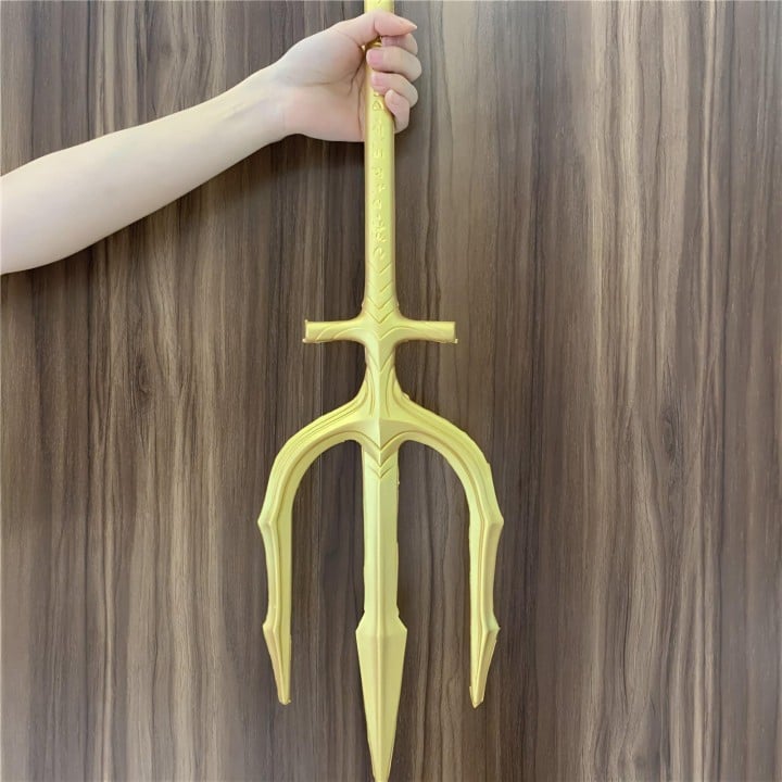 Handcrafted Sea God Trident Prop Inspired by Soul Land Douluo Dalu - Available with or without Gem