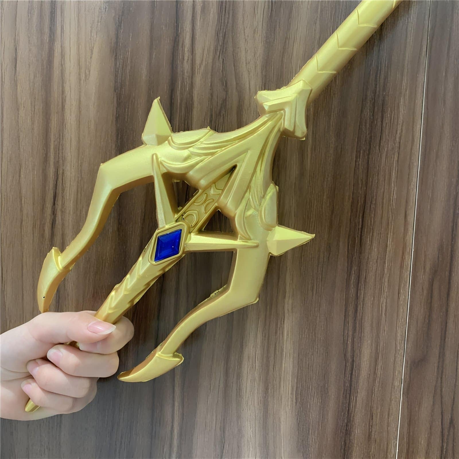 Handcrafted Sea God Trident Prop Inspired by Soul Land Douluo Dalu - Available with or without Gem