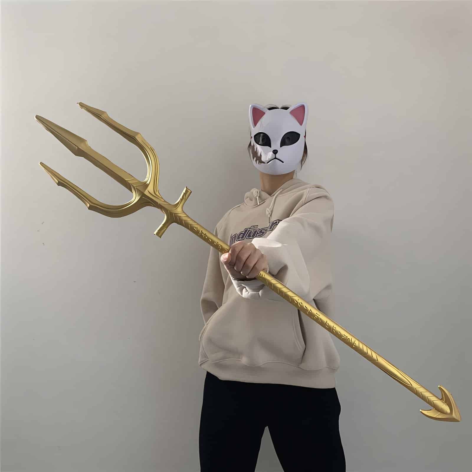 Handcrafted Sea God Trident Prop Inspired by Soul Land Douluo Dalu - Available with or without Gem