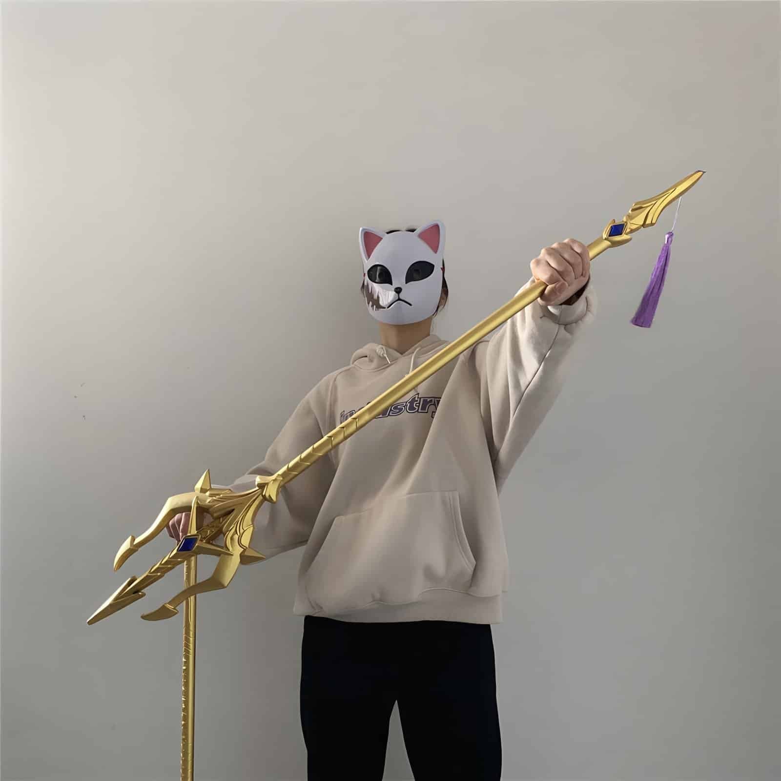 Handcrafted Sea God Trident Prop Inspired by Soul Land Douluo Dalu - Available with or without Gem