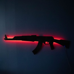 ak 47 rgb wall art cs go 1
