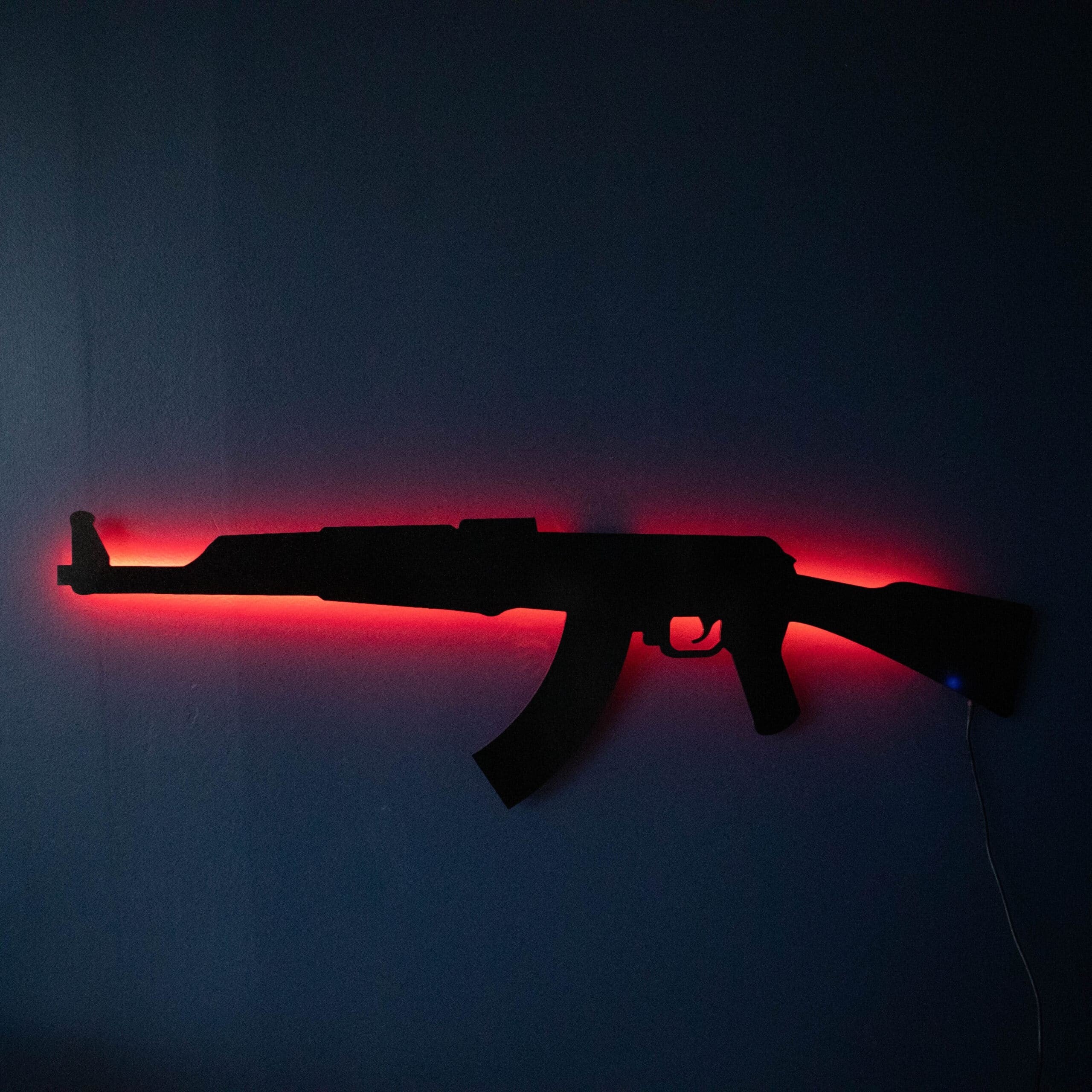 ak 47 rgb wall art cs go 1