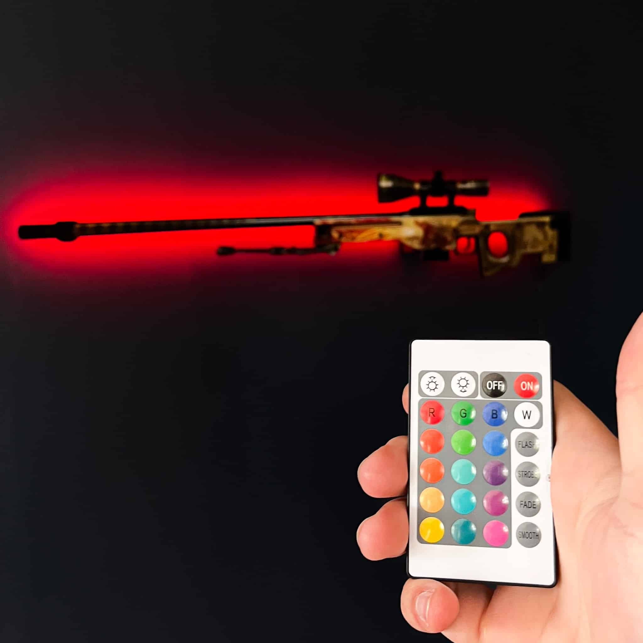 AWP Dragon Lore RGB Wall Art - CS GO