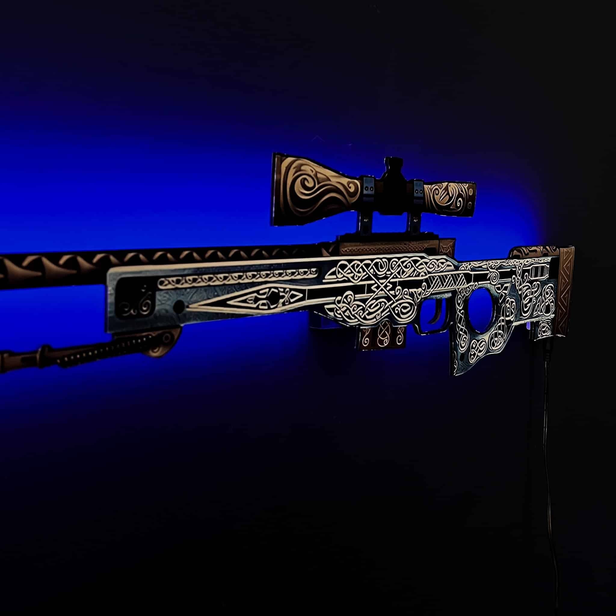 AWP Gungnir rgb wall art cs go