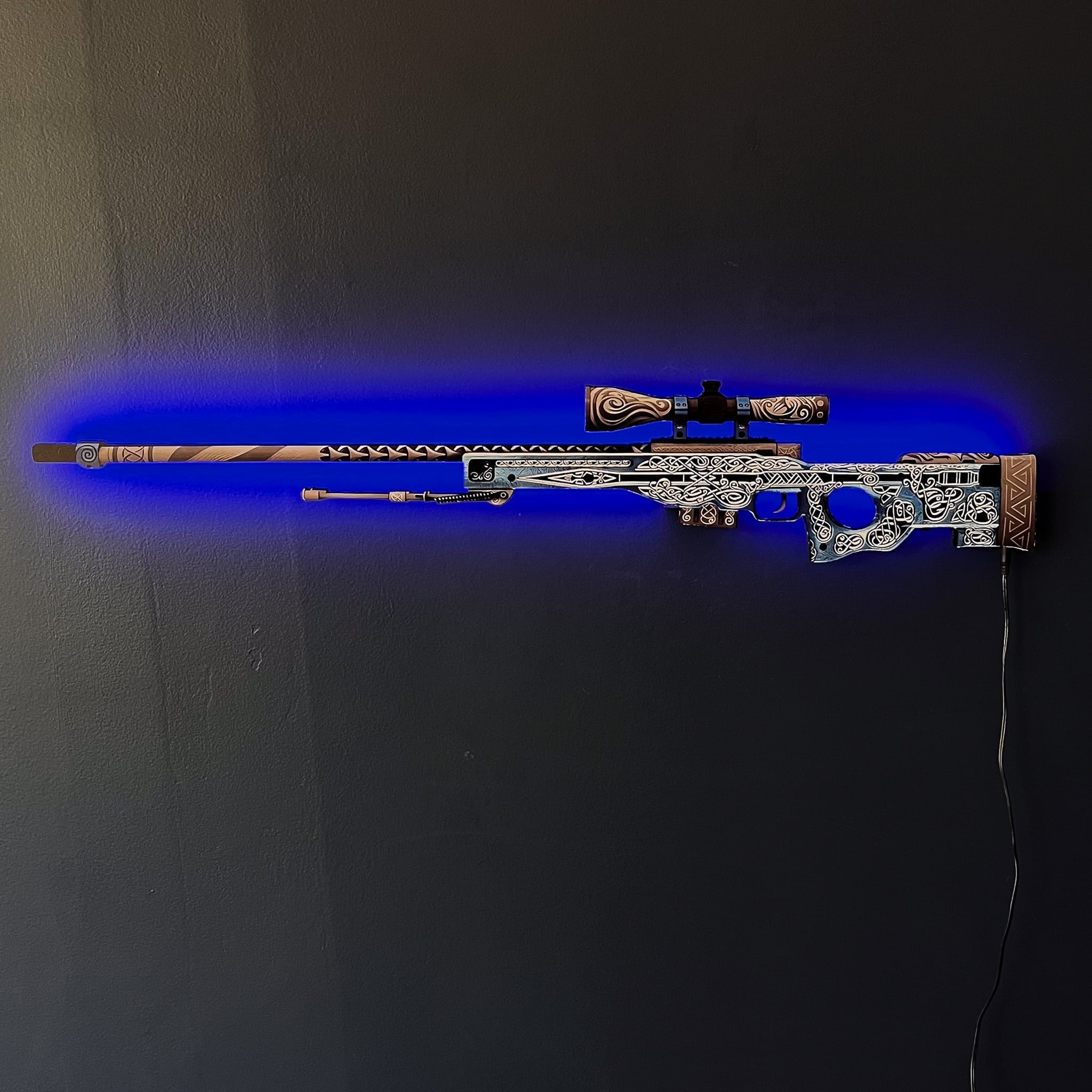 AWP Gungnir rgb wall art cs go