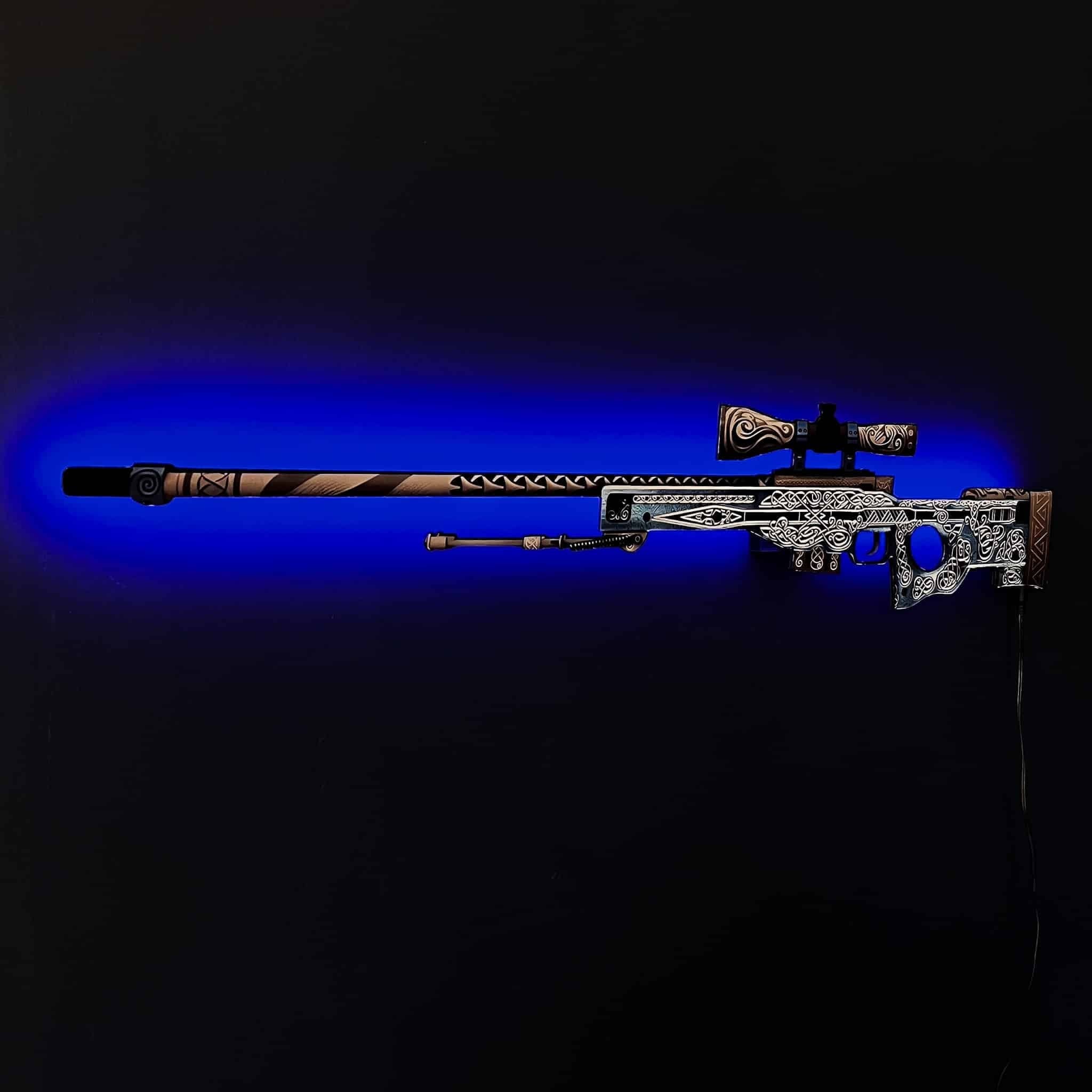 AWP Gungnir rgb wall art cs go