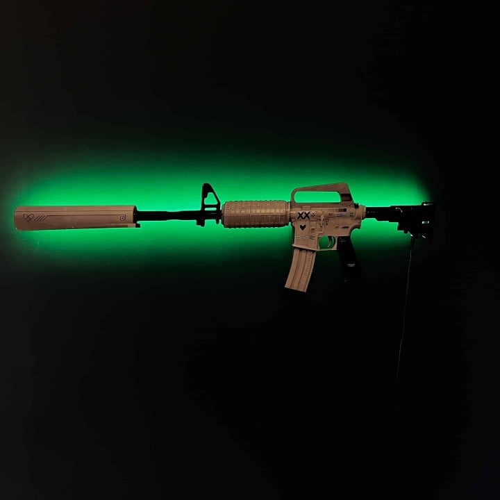 M4A1-S Printstream RGB Wall Art – CS GO