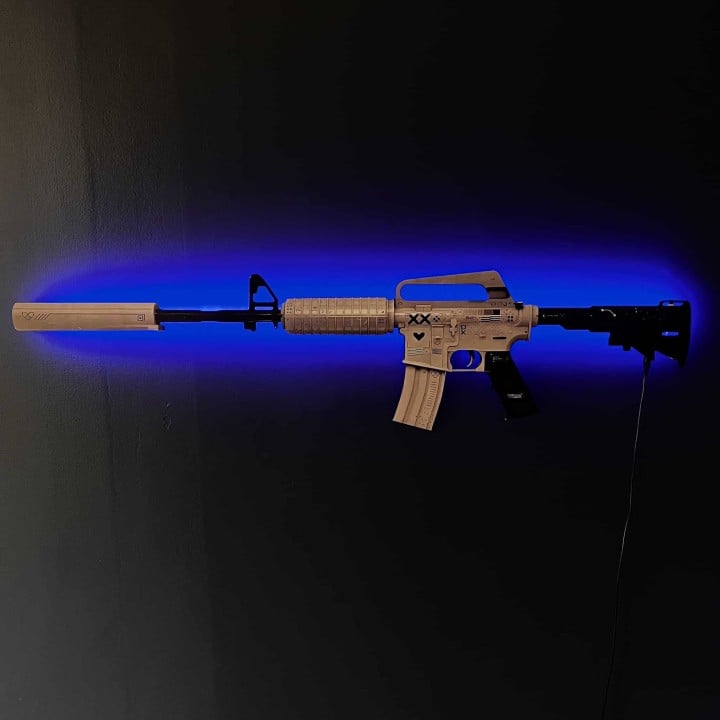 M4A1-S Printstream RGB Wall Art – CS GO