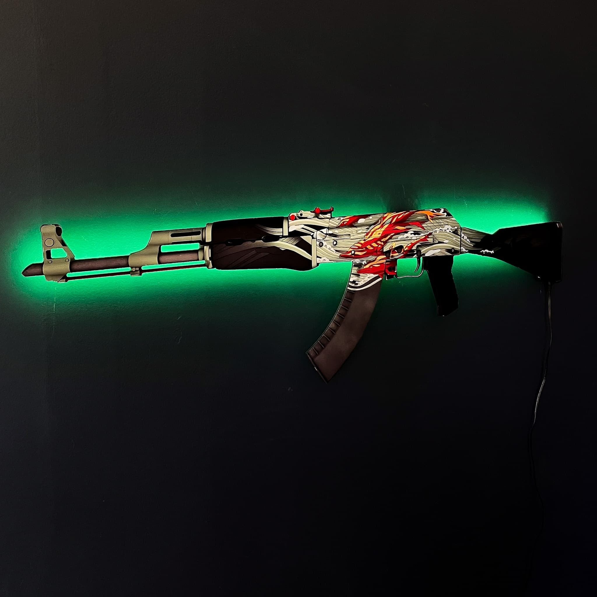 AK 47 Aquamarine Revenge RGB Wall Art - CS GO