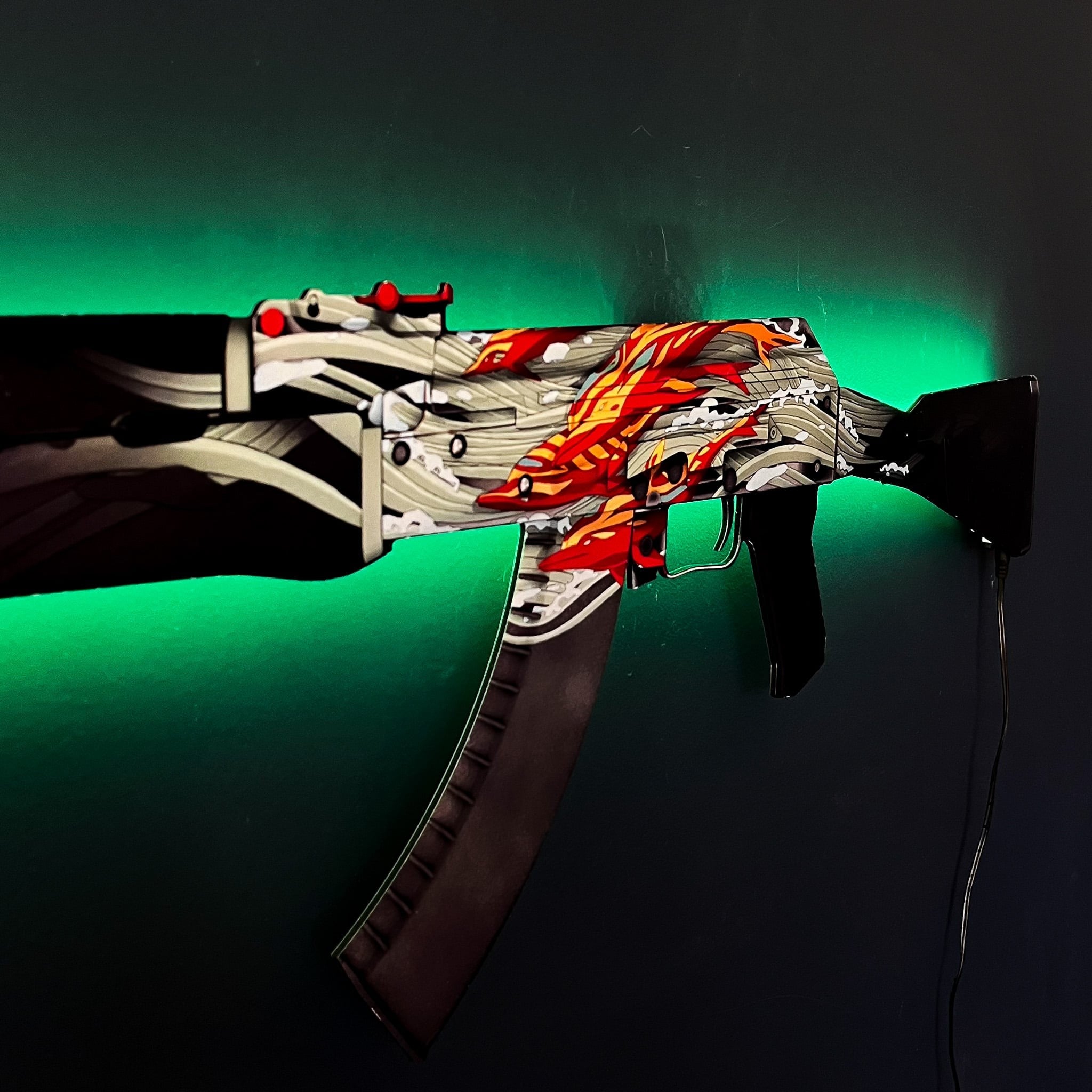 AK 47 Aquamarine Revenge RGB Wall Art - CS GO