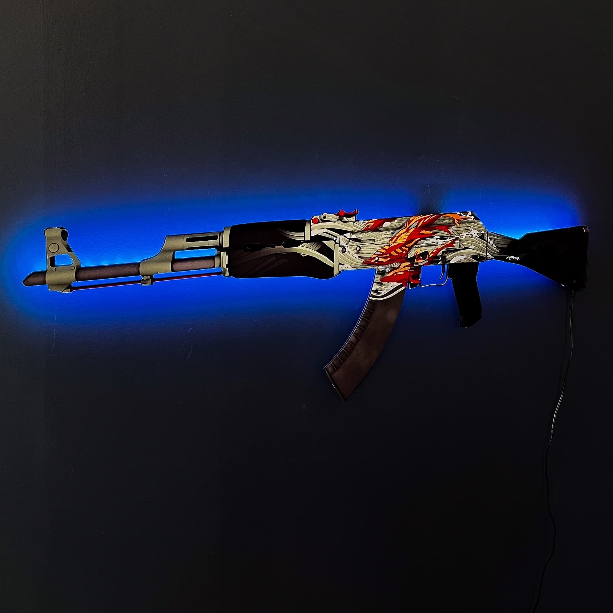 AK 47 Aquamarine Revenge RGB Wall Art - CS GO