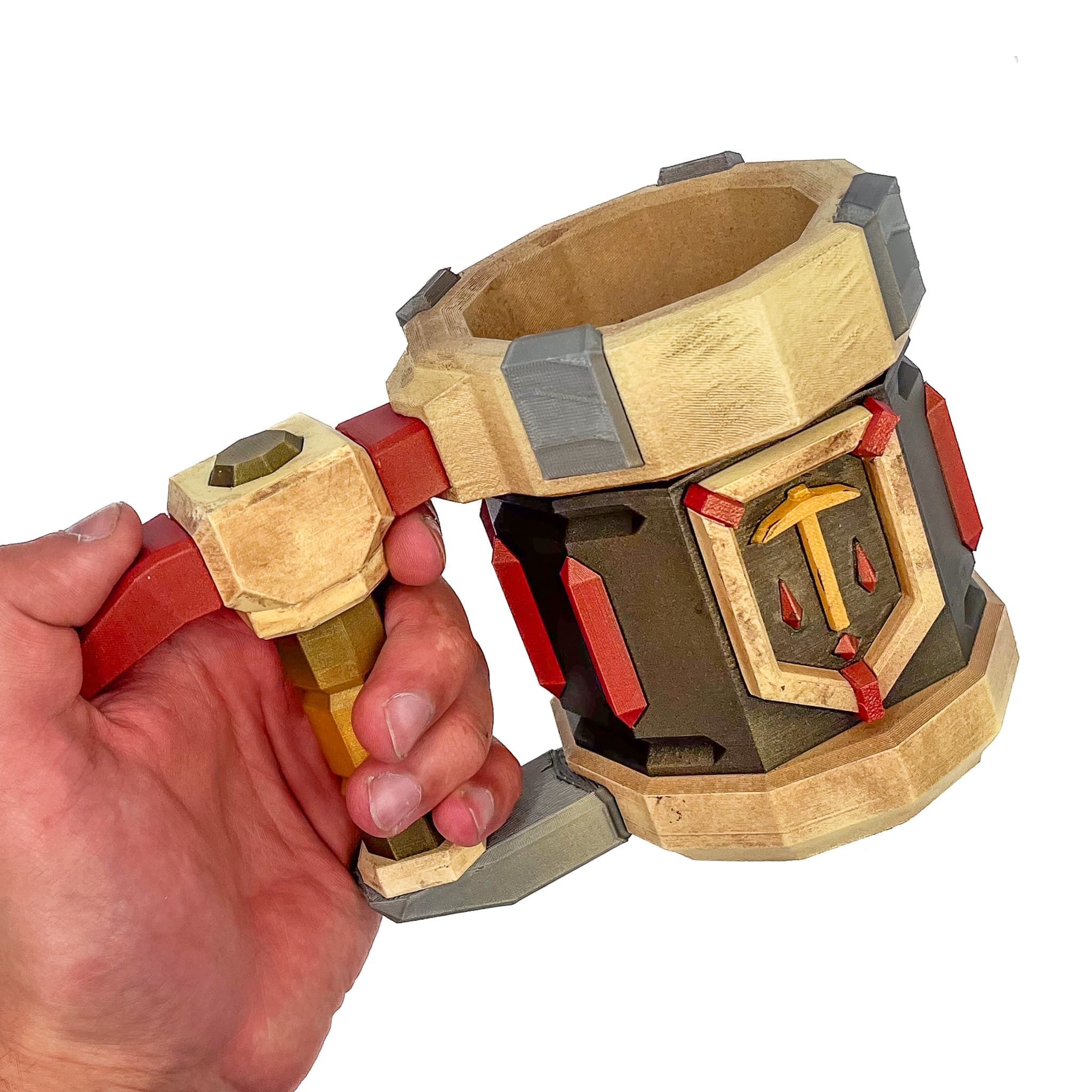 Detailed Skull Crusher Ale Mug replica from Deep Rock Galactic