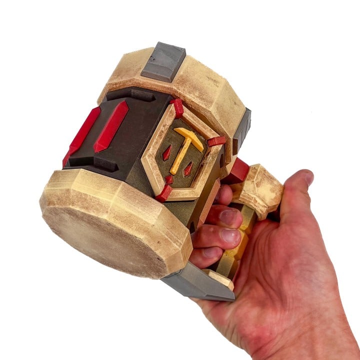Detailed Skull Crusher Ale Mug replica from Deep Rock Galactic