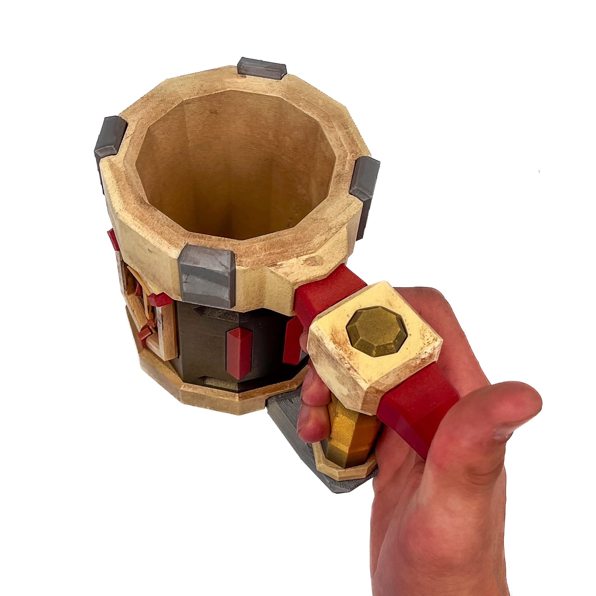 Detailed Skull Crusher Ale Mug replica from Deep Rock Galactic