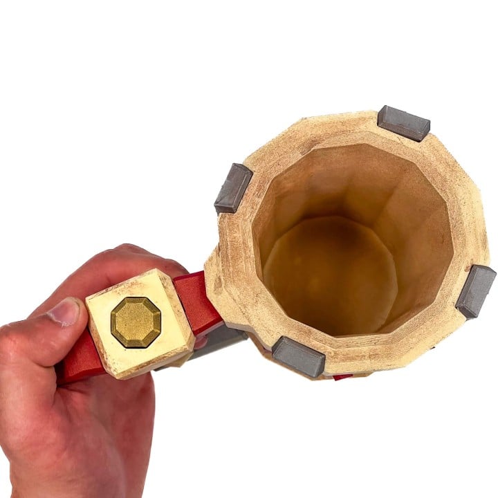 Detailed Skull Crusher Ale Mug replica from Deep Rock Galactic
