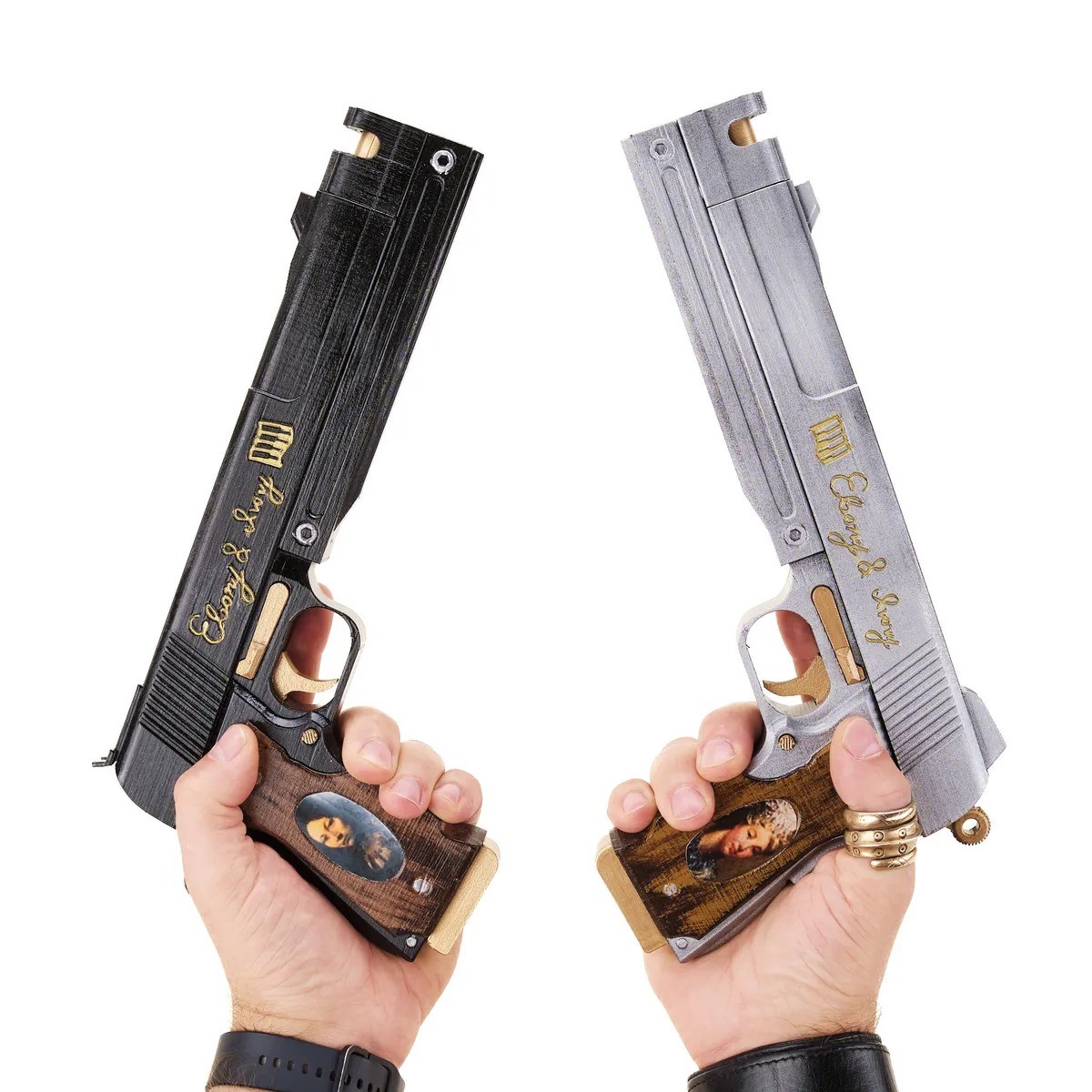 Ebony And Ivory Pistols Prop Replica From Devil May Cry By Blasters4Masters 17