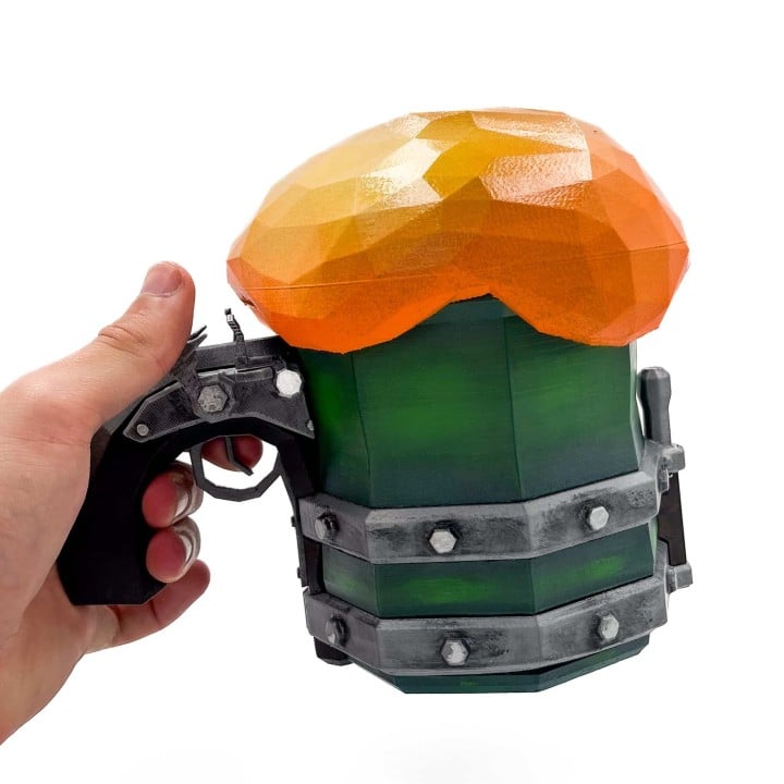 Flintlocke's Delight Mug replica prop Deep Rock Galactic collectable
