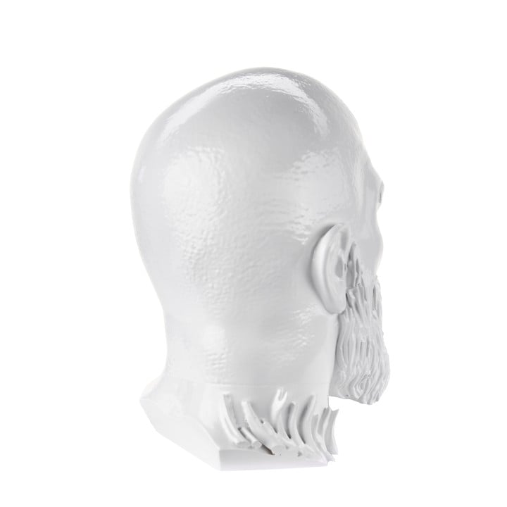Kratos Head Headphone Stand replica prop from God of War by Blasters4Masters