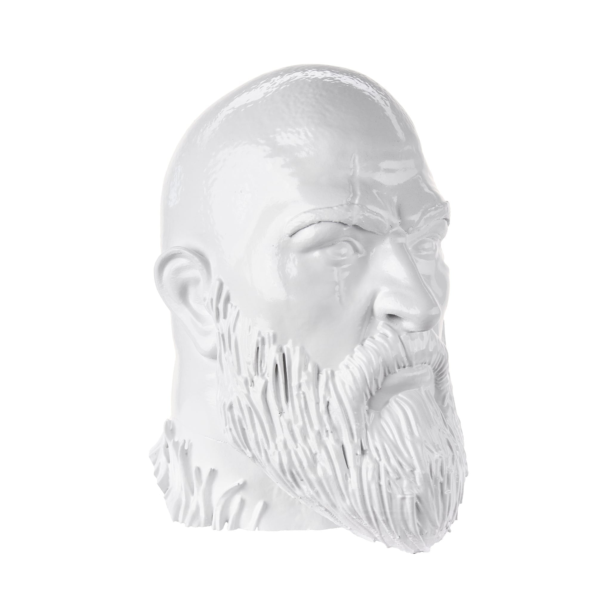 Kratos Head Headphone Stand replica prop from God of War by Blasters4Masters