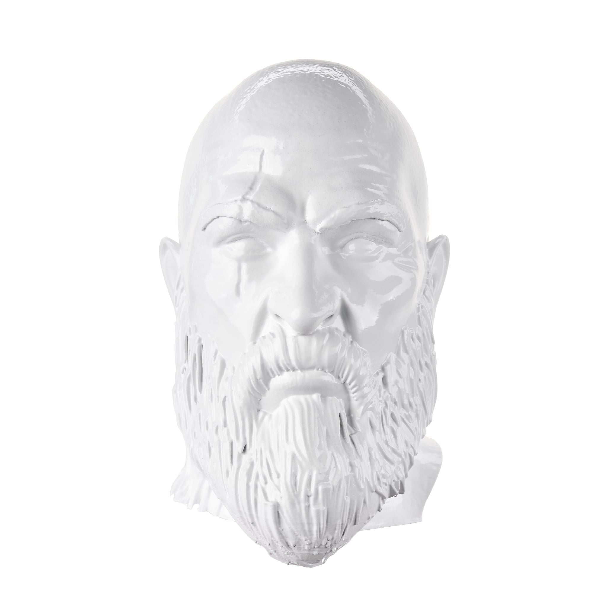 Kratos Head Headphone Stand replica prop from God of War by Blasters4Masters