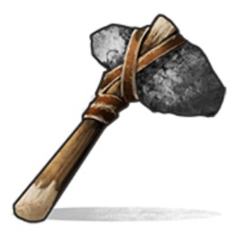 Stone Hatchet prop replica Rust