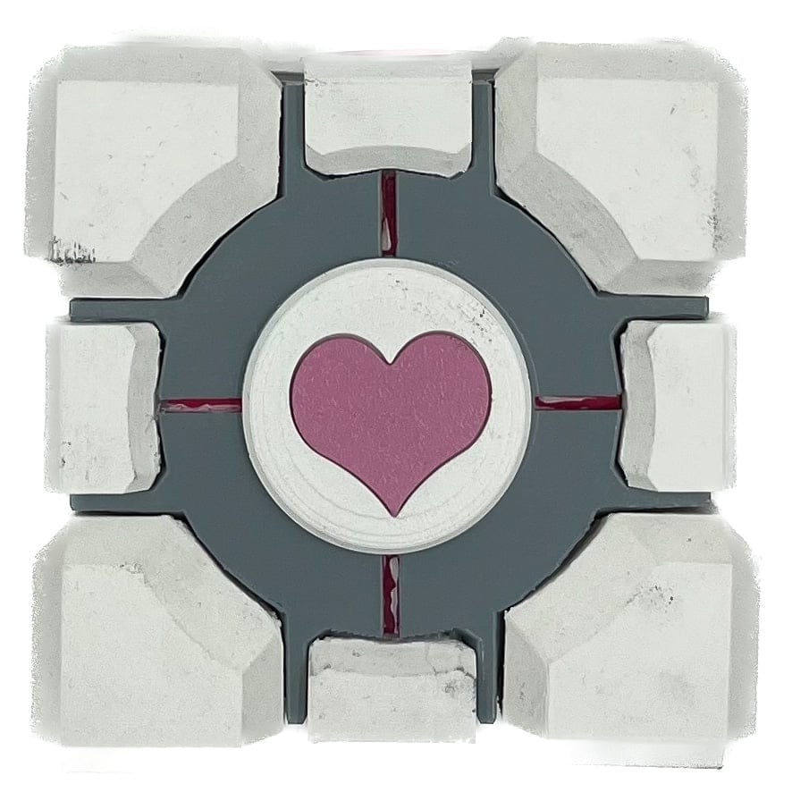 Weighted Companion cube prop replica By Blasters4masters (