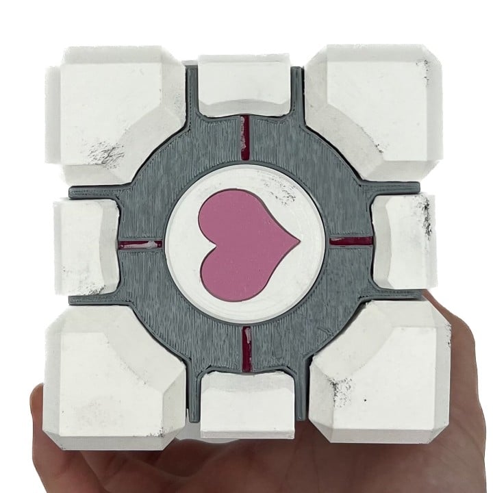 Weighted Companion cube prop replica By Blasters4masters (