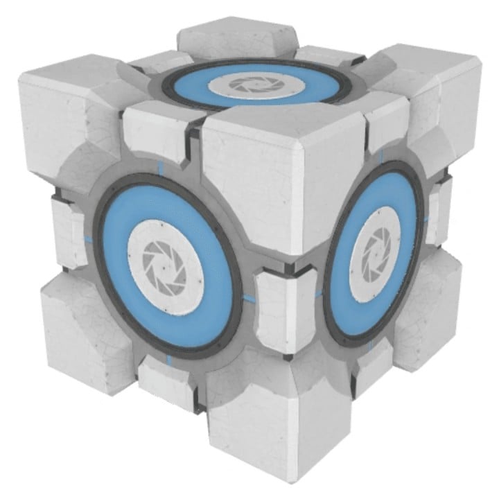 Weighted Storage Cube - Portal 2 (Pre-Order)