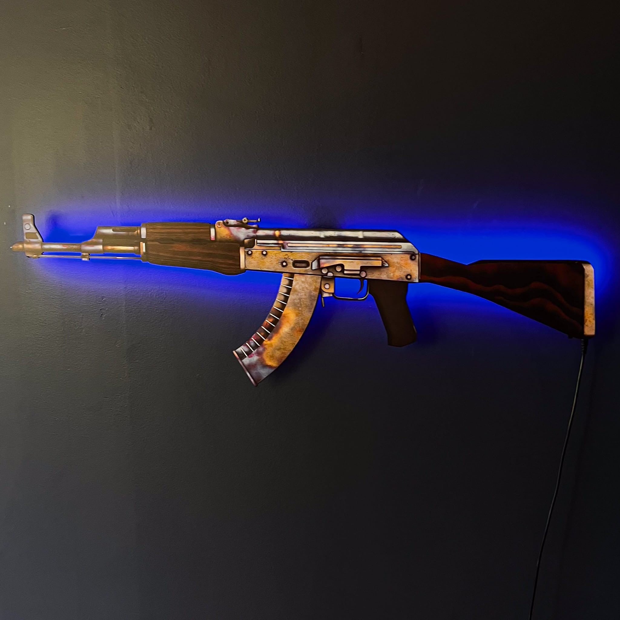 AK 47 Case Hardened RGB Wall Art – CS GO