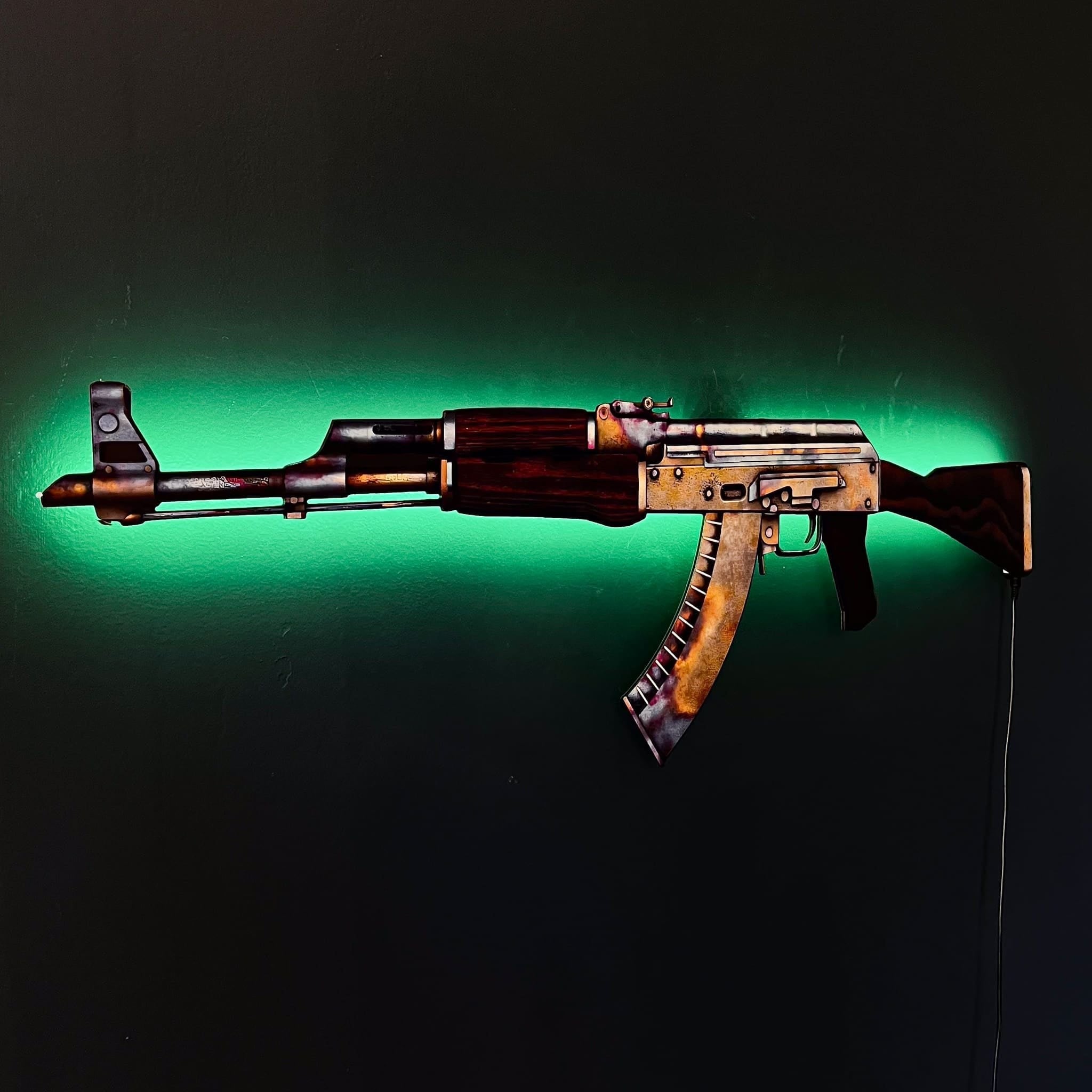 AK 47 Case Hardened RGB Wall Art – CS GO