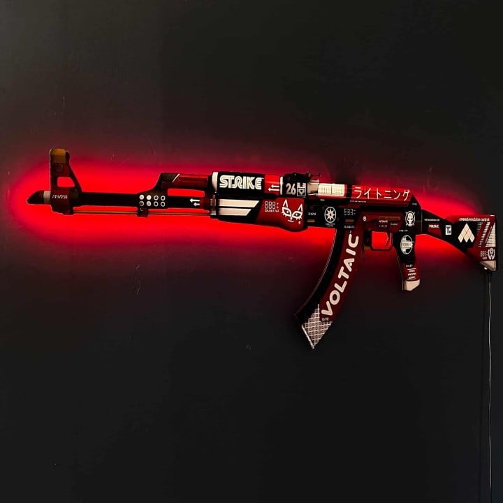 AK 47 Bloodsport RGB Wall Art – CS GO