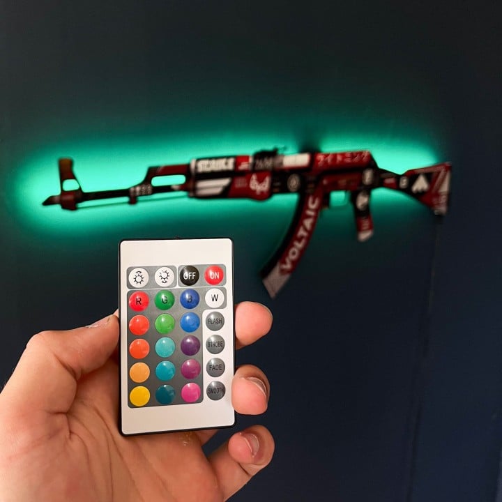 AK 47 Bloodsport RGB Wall Art – CS GO