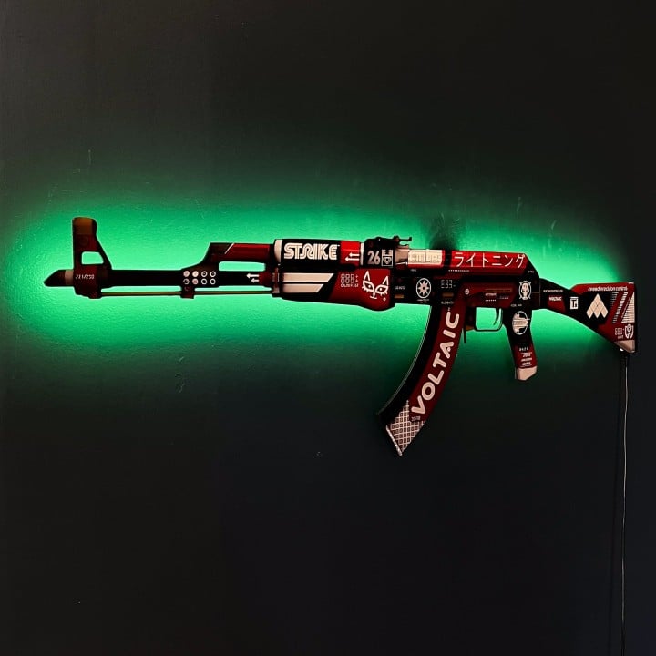 AK 47 Bloodsport RGB Wall Art – CS GO