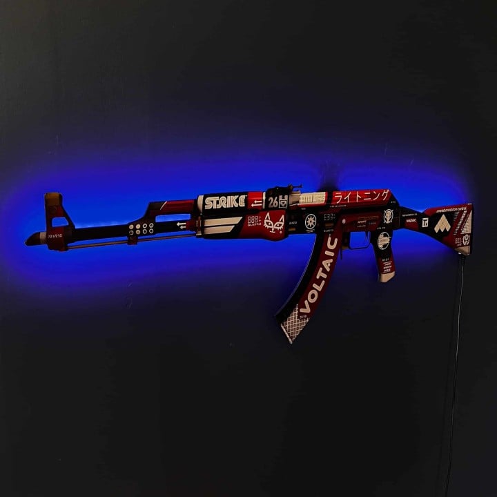 AK 47 Bloodsport RGB Wall Art – CS GO