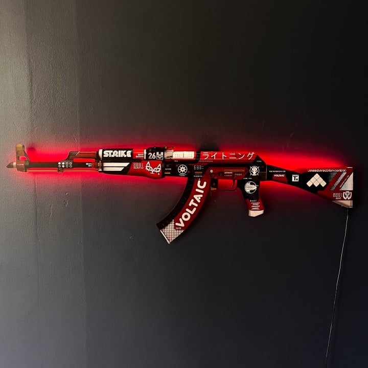 AK 47 Bloodsport RGB Wall Art – CS GO