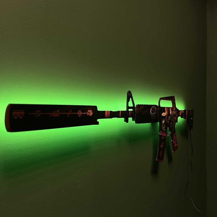 M4A1-S - Welcome to the Jungle RGB Wall Art by Blasters4masters (2)