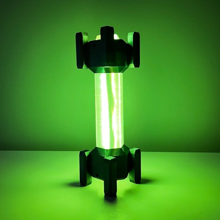 Handcrafted High-Intensity Flare from Deep Rock Galactic with RGB lighting.
