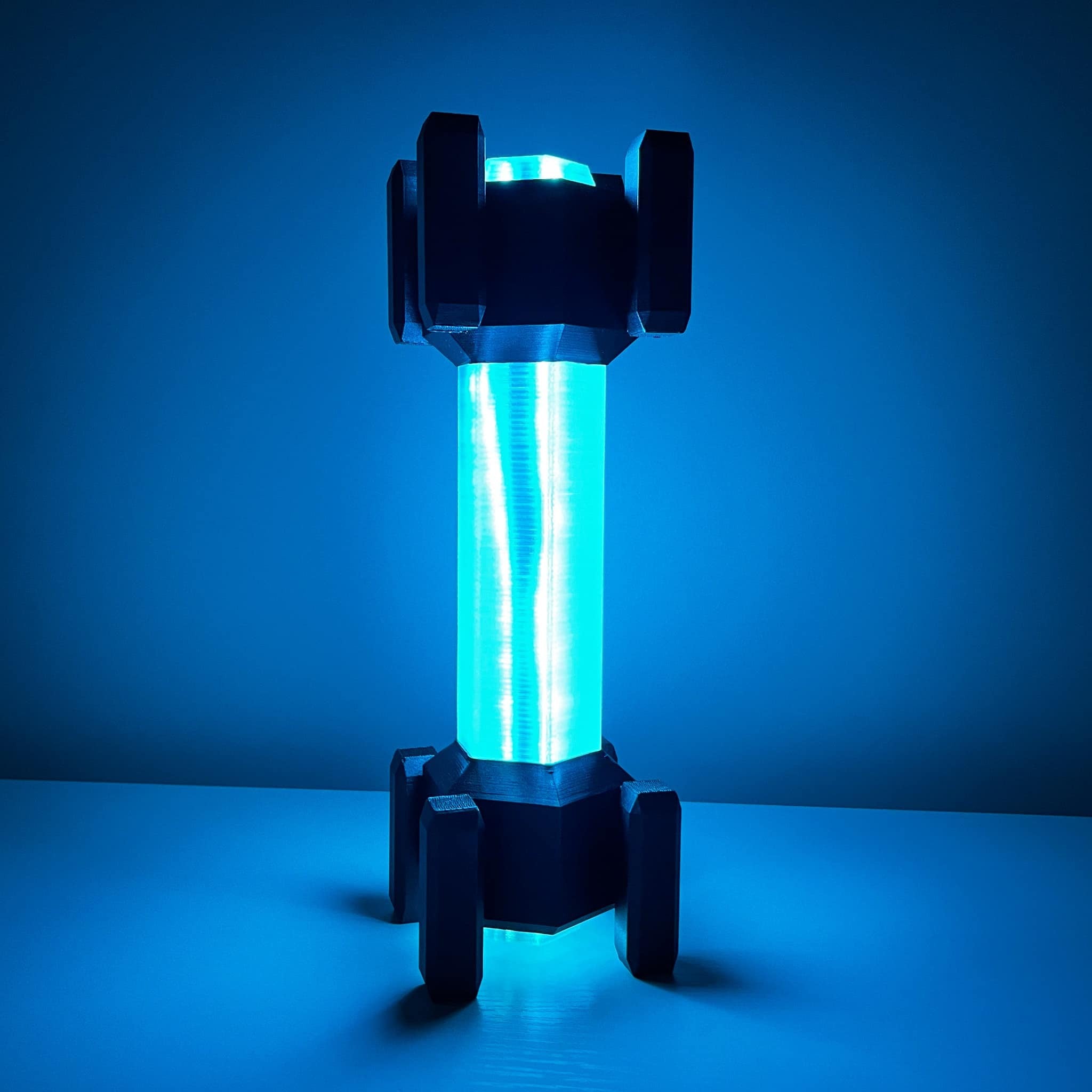 Handcrafted High-Intensity Flare from Deep Rock Galactic with RGB lighting.