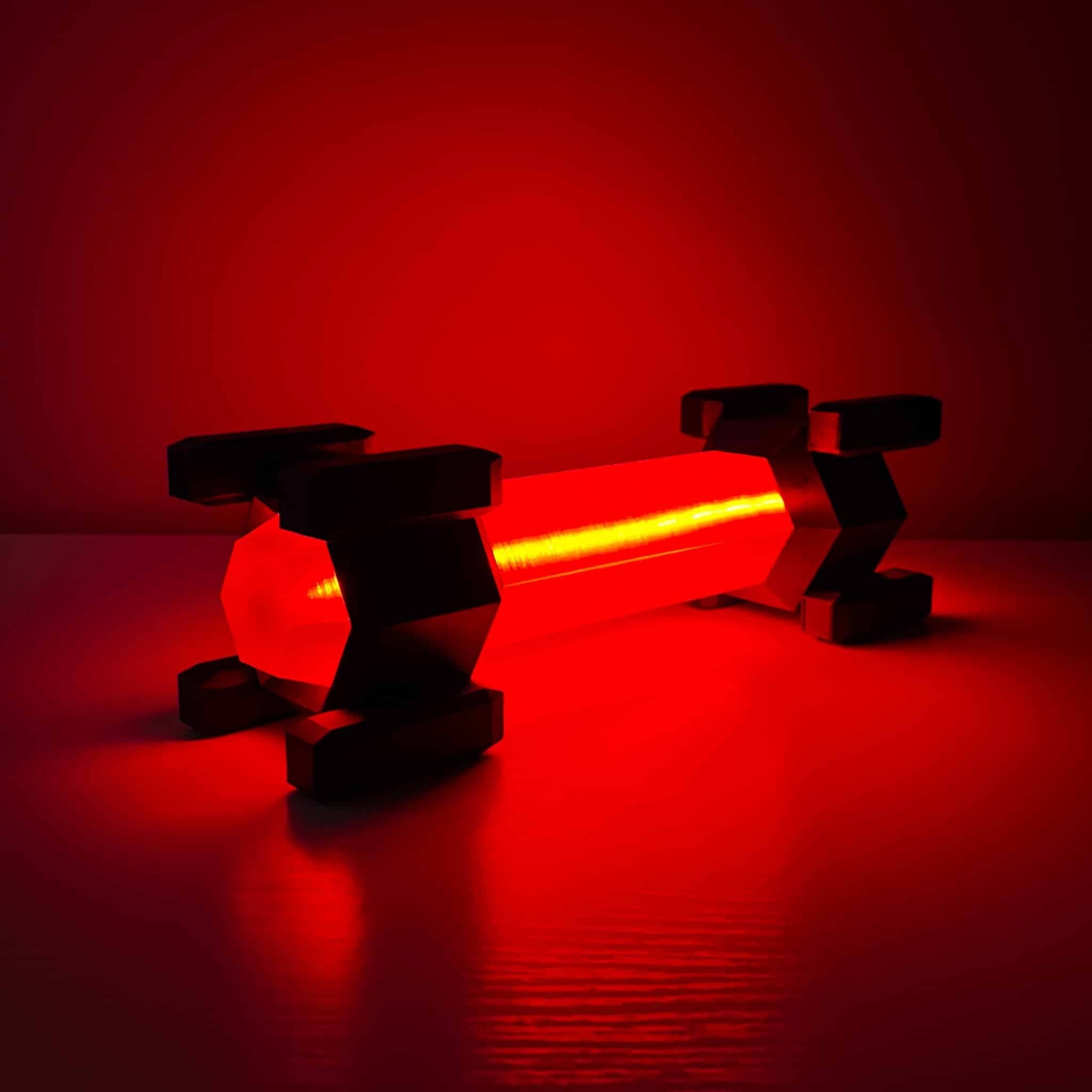 Handcrafted High-Intensity Flare from Deep Rock Galactic with RGB lighting.
