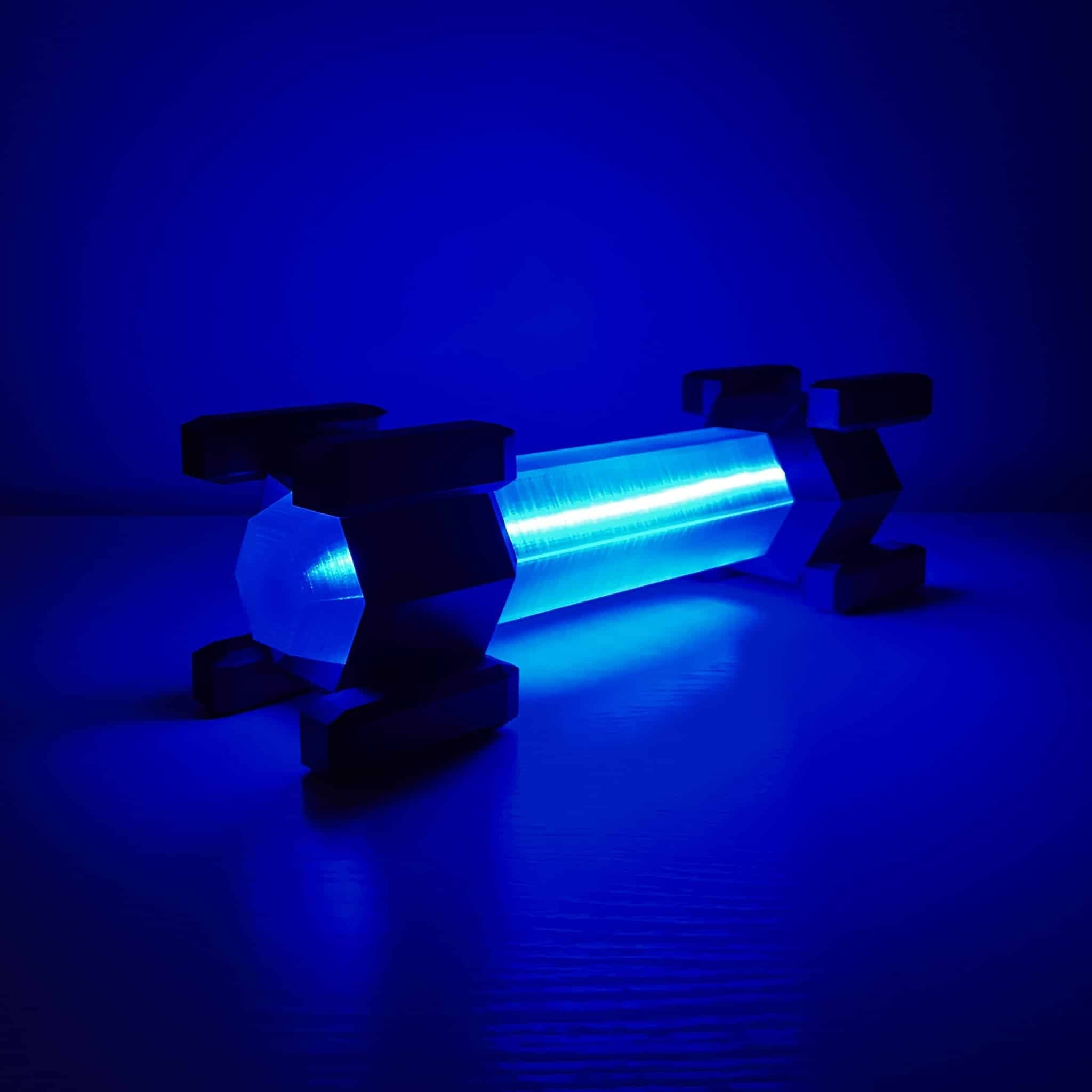 Handcrafted High-Intensity Flare from Deep Rock Galactic with RGB lighting.