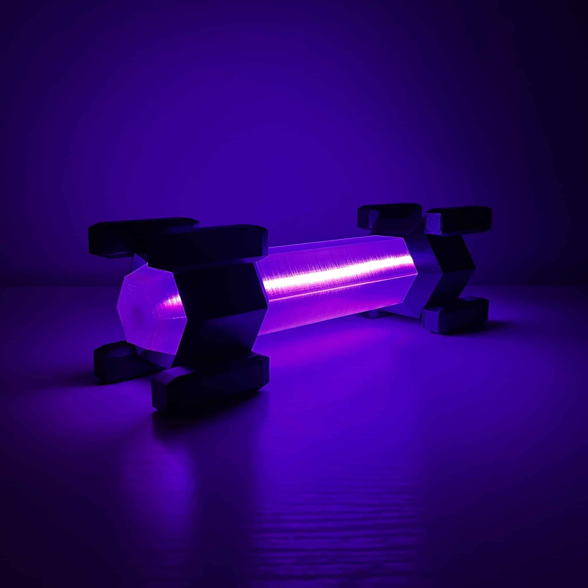 Handcrafted High-Intensity Flare from Deep Rock Galactic with RGB lighting.
